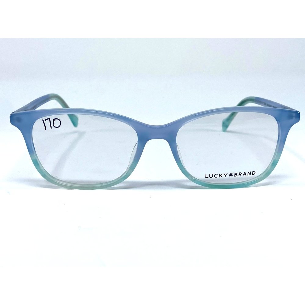 New LUCKY BRAND Blue/Mint Graident Acetate D719 Mens Eyeglasses 50-16-135
